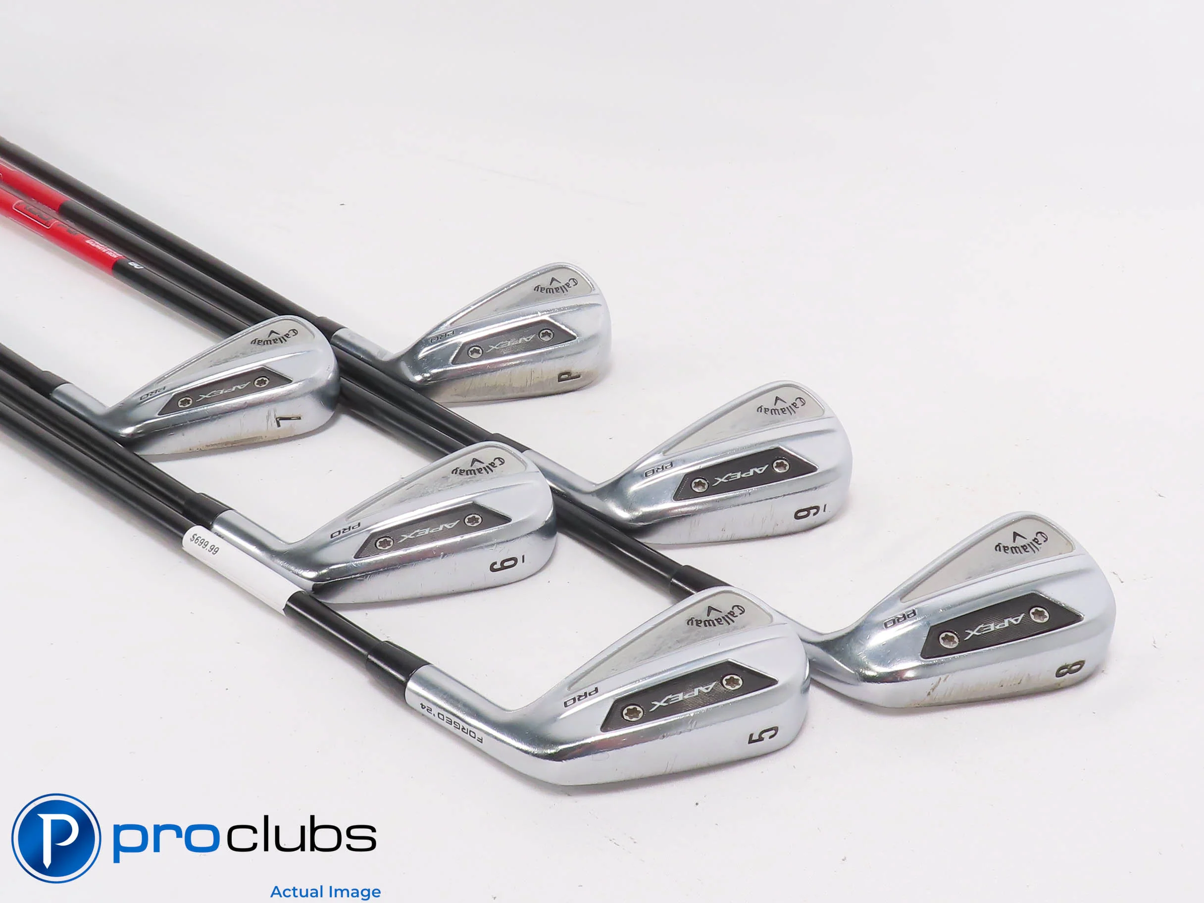 Callaway '24 APEX PRO 5-PW Iron Set - KBS PGI80 Stiff Flex Graphite +1/2" 503321 - Image 2