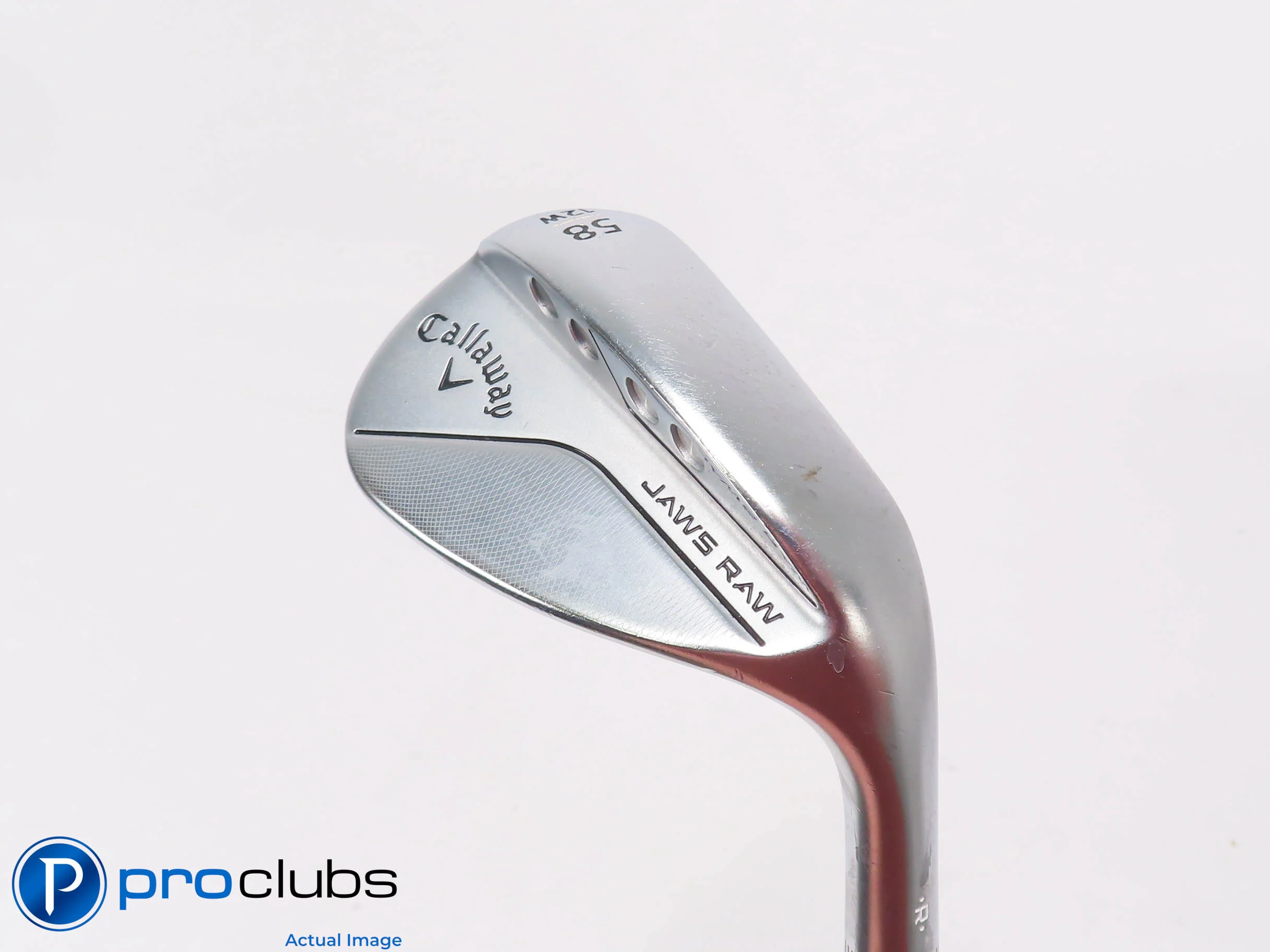 Nice Callaway JAWS RAW (12)58* Wedge W-Grind - Spinner Wedge Flex Steel 503567
