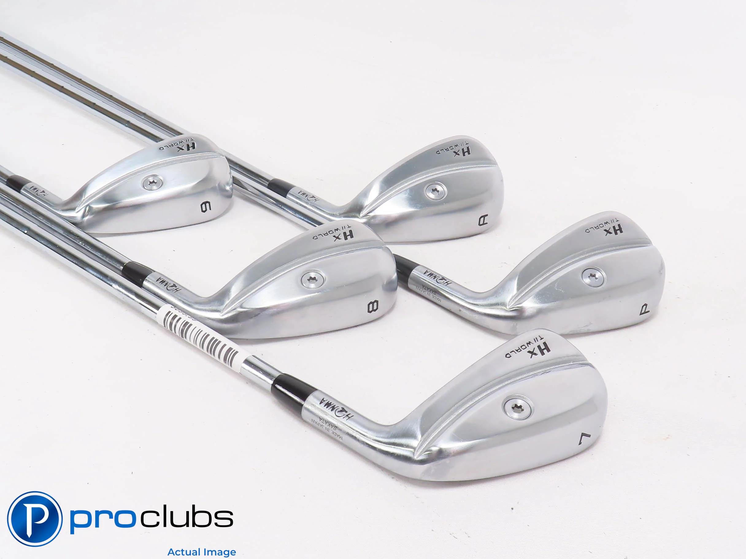 Nice Honma T/World HX 7-PW,AW Iron Set - DG X100 X-Flex Steel +1" 504134 - Image 2