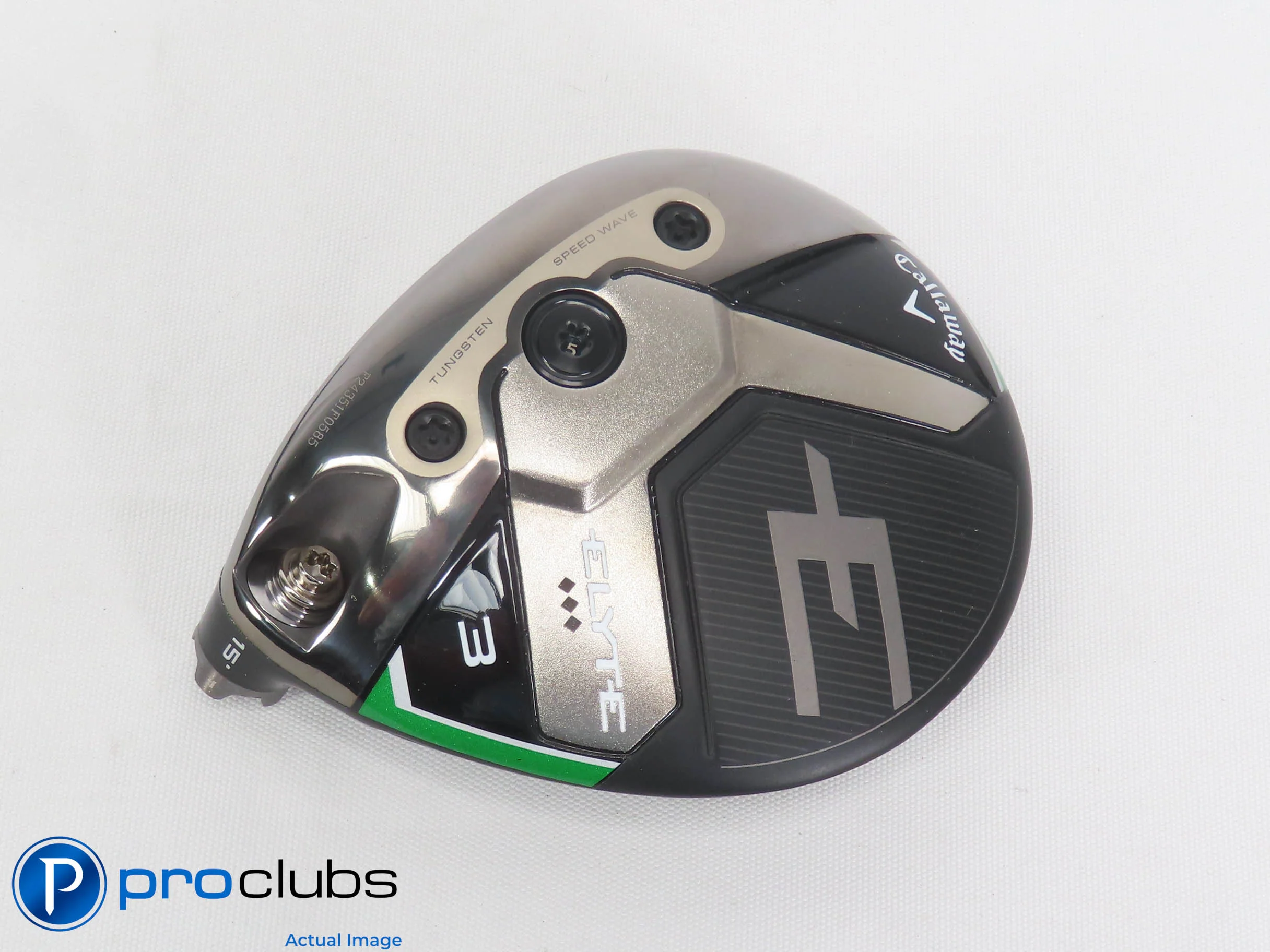 Left Handed Callaway ELYTE Triple Diamond 15* 3 Wood - Head Only - L/H - 501296