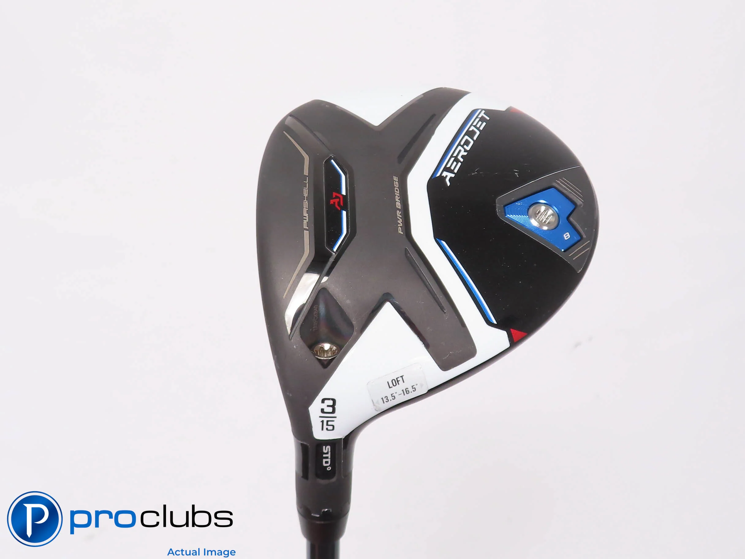 Left Handed Cobra AEROJET 15* 3 WOOD - LINQ Blue M40X 6F3 Regular Flex 452286