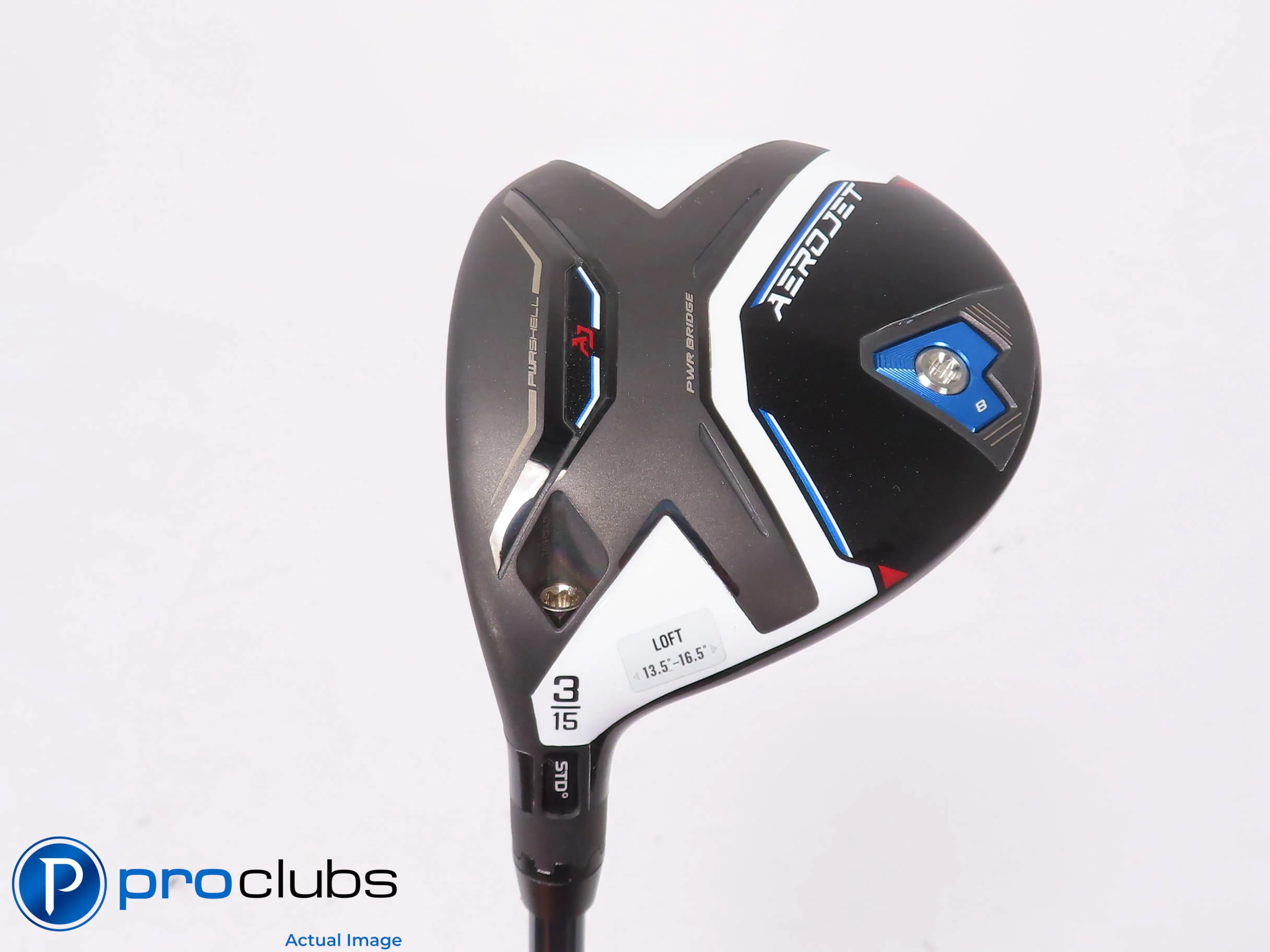 Left Handed Cobra Aerojet 15* 3 Wood - UST LINQ Red 5F4 Stiff Flex - 452290