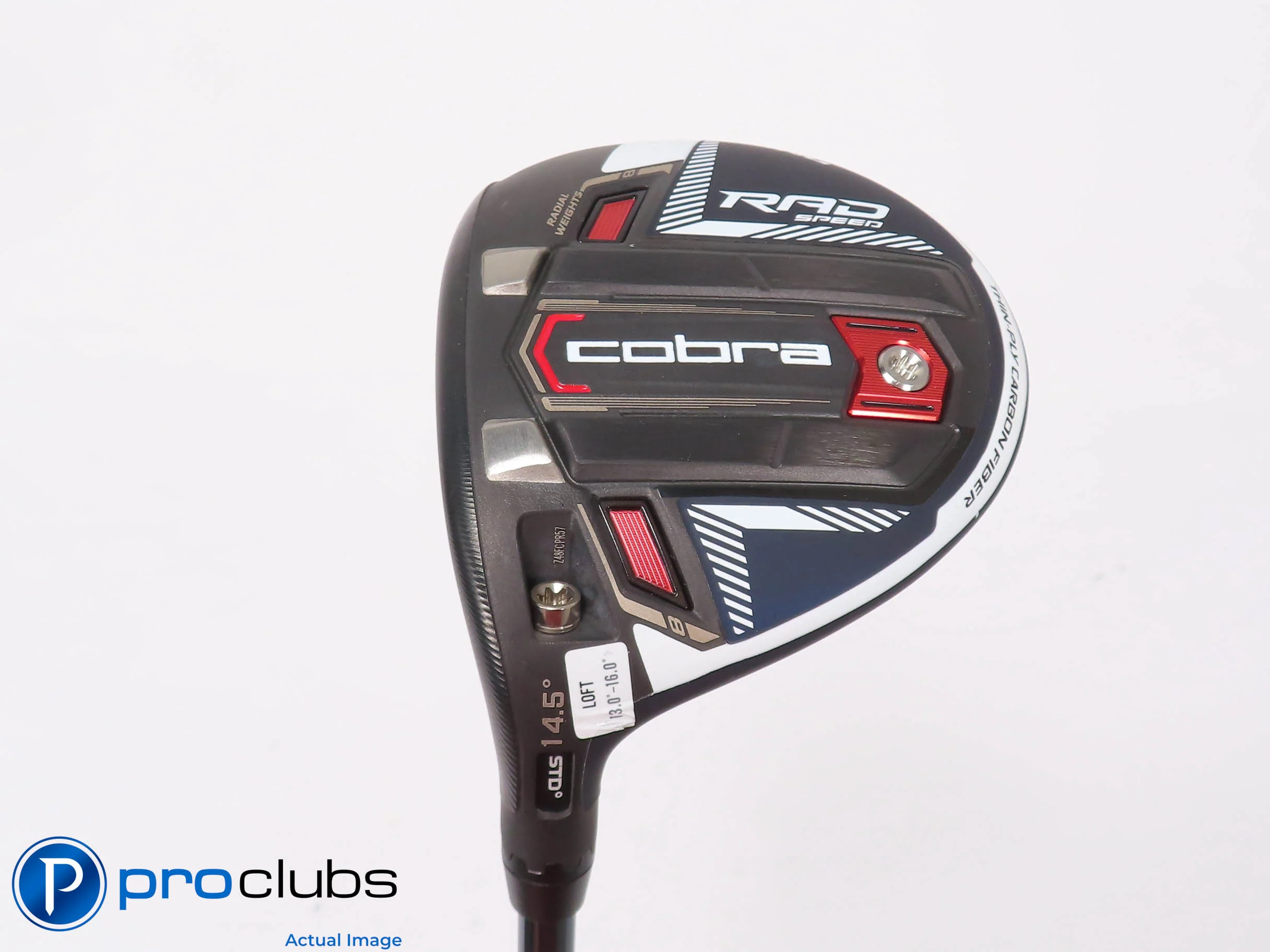 Left Handed Cobra RAD Speed 14.5* 3 WOOD Peacoat - LINQ 6F3 Regular Flex 451139