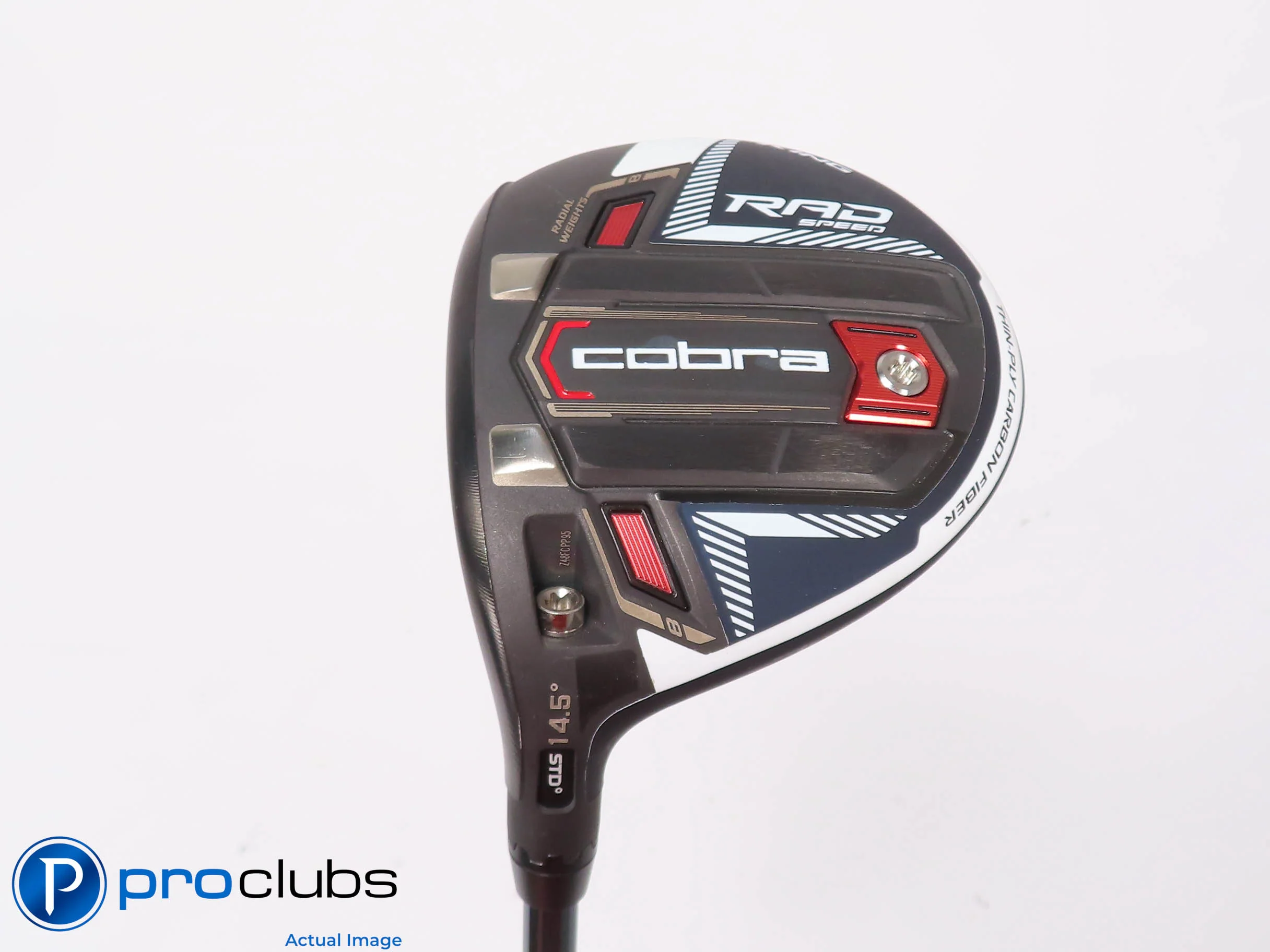Left Handed Cobra RAD Speed 14.5* 3 WOOD Peacoat - LINQ 6F3 Regular Flex 451155