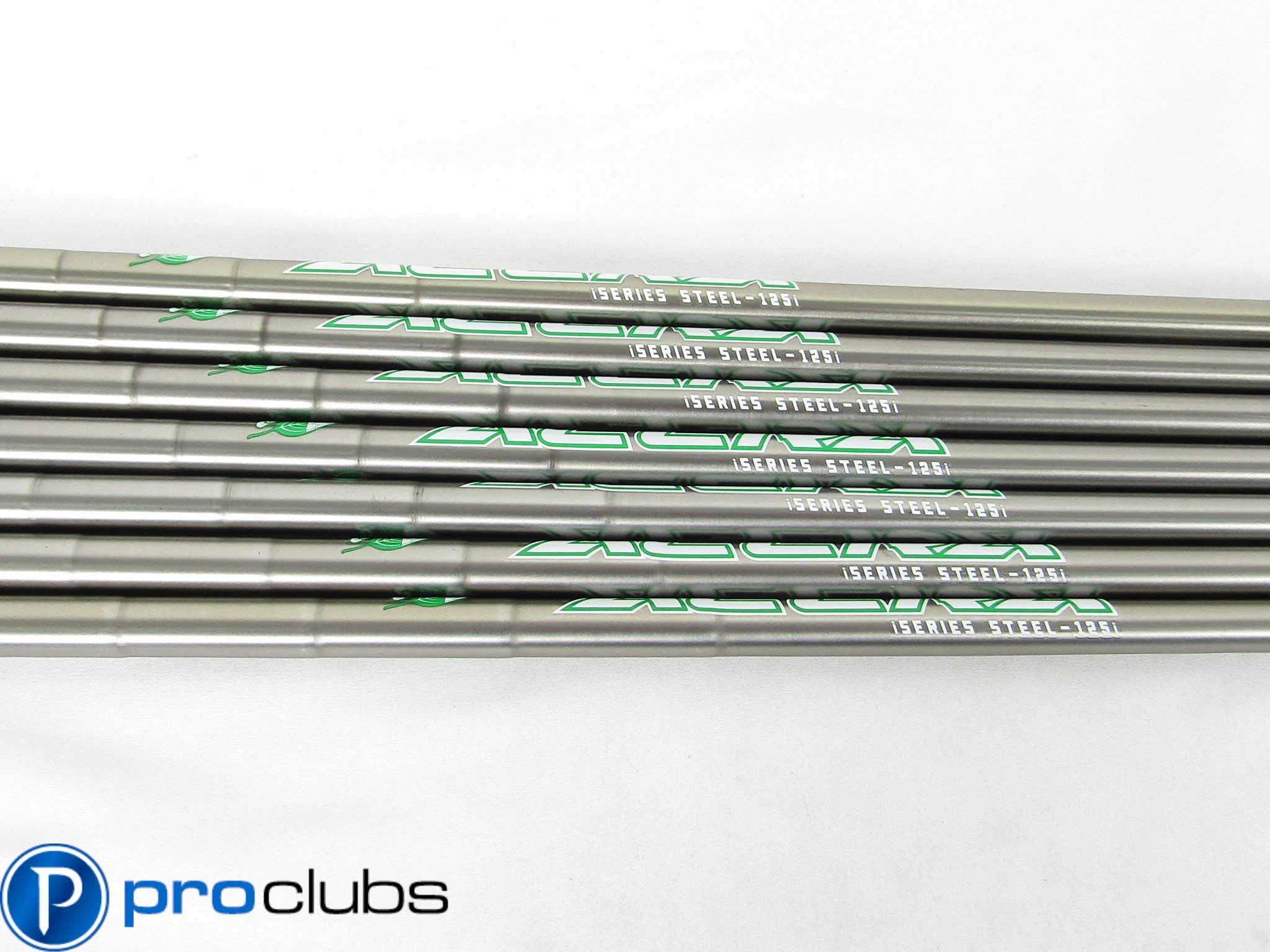 NEW ACCRA iSERIES ECO SATIN 125 X-FLEX IRON SHAFTS 4-PW .355 TIP #436747 - Image 2