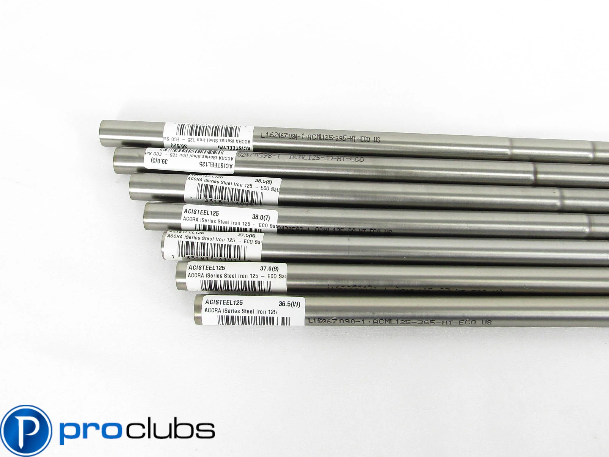 NEW ACCRA iSERIES ECO SATIN 125 X-FLEX IRON SHAFTS 4-PW .355 TIP #436747 - Image 3