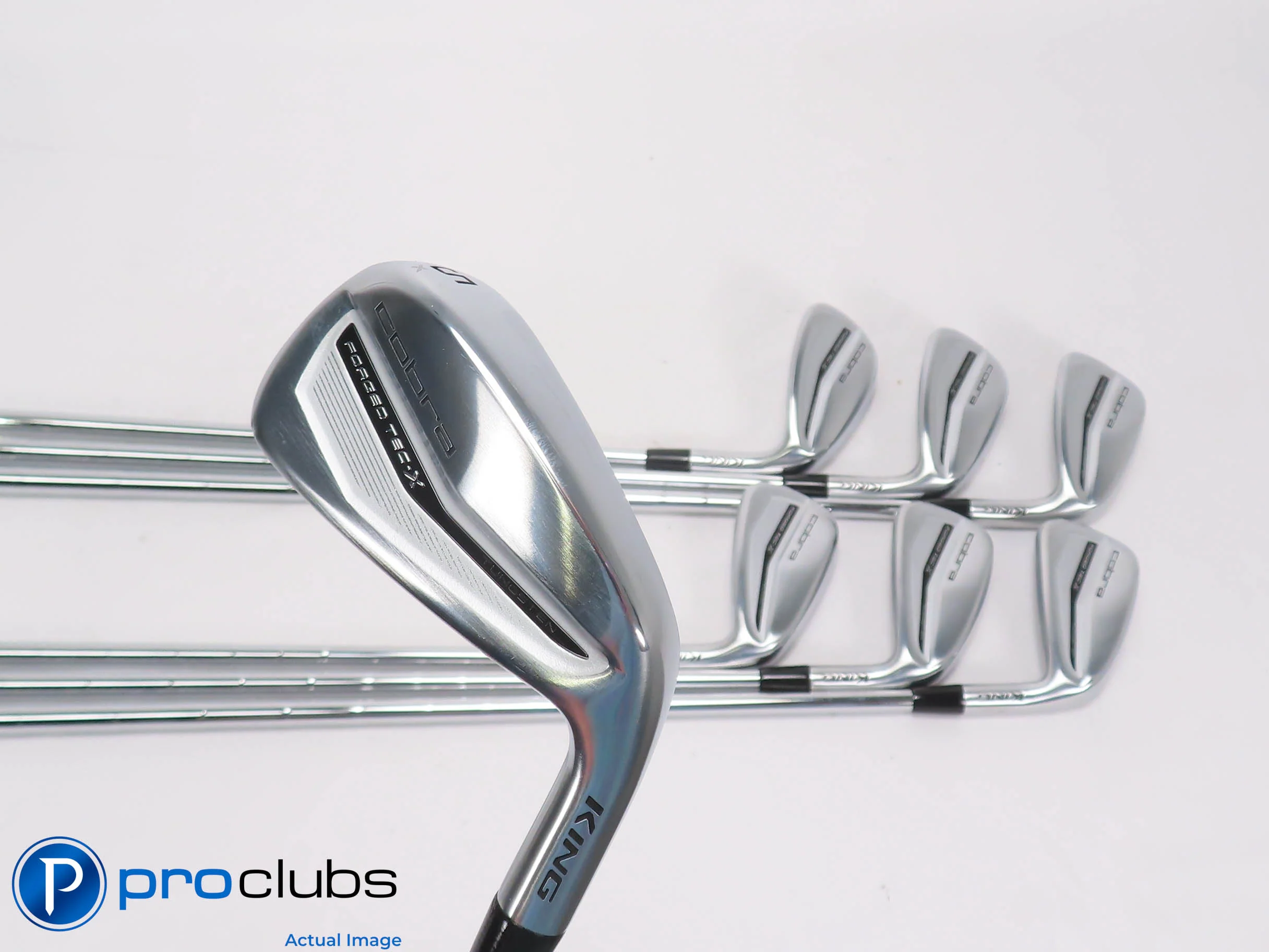 NEW Cobra KING Forged Tec-X 5-PW,GW Iron Set - KBS Stiff Flex Steel 503615