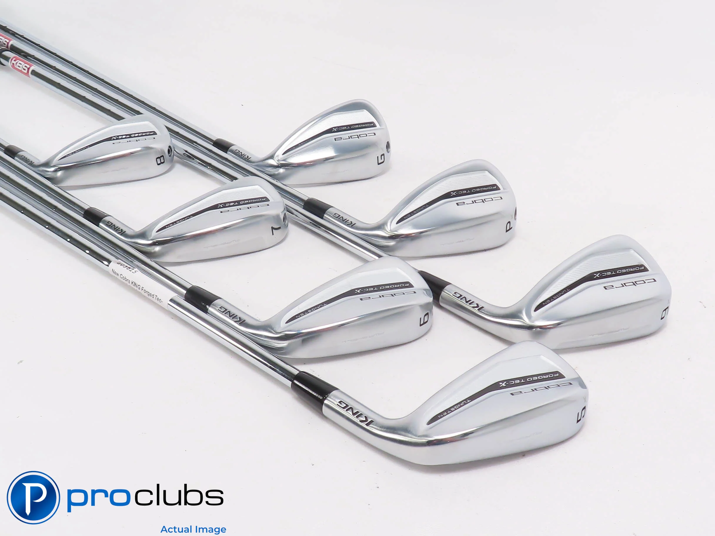 NEW Cobra KING Forged Tec-X 5-PW,GW Iron Set - KBS Stiff Flex Steel 503615 - Image 2