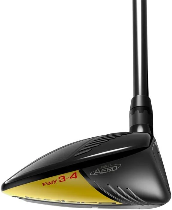New LH Cobra King F9 Yellow 3-4 14.5 Fairway Wood Atmos Regular W/Headcover - Image 4