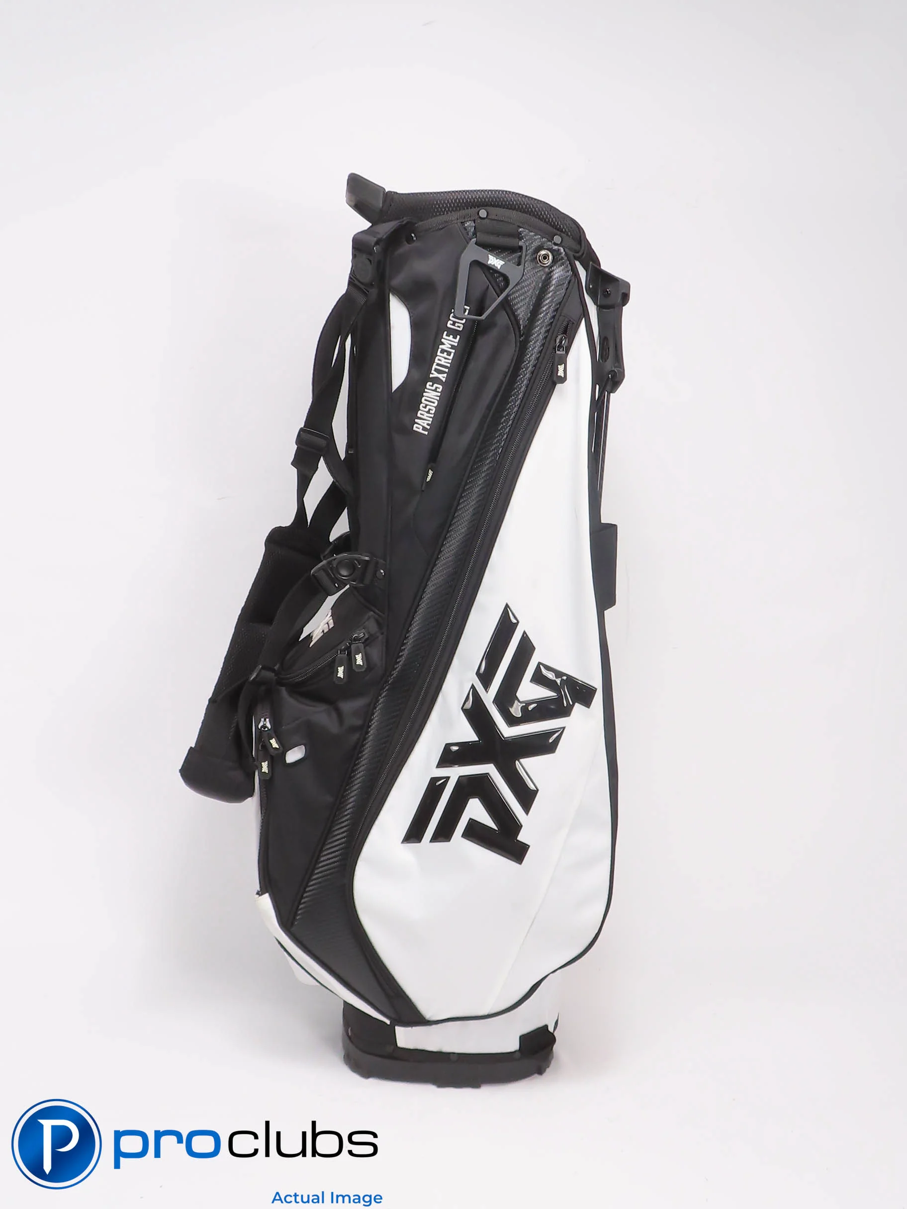 Nice PXG Carry / Stand Bag w/Rainhood - Black/White 502970