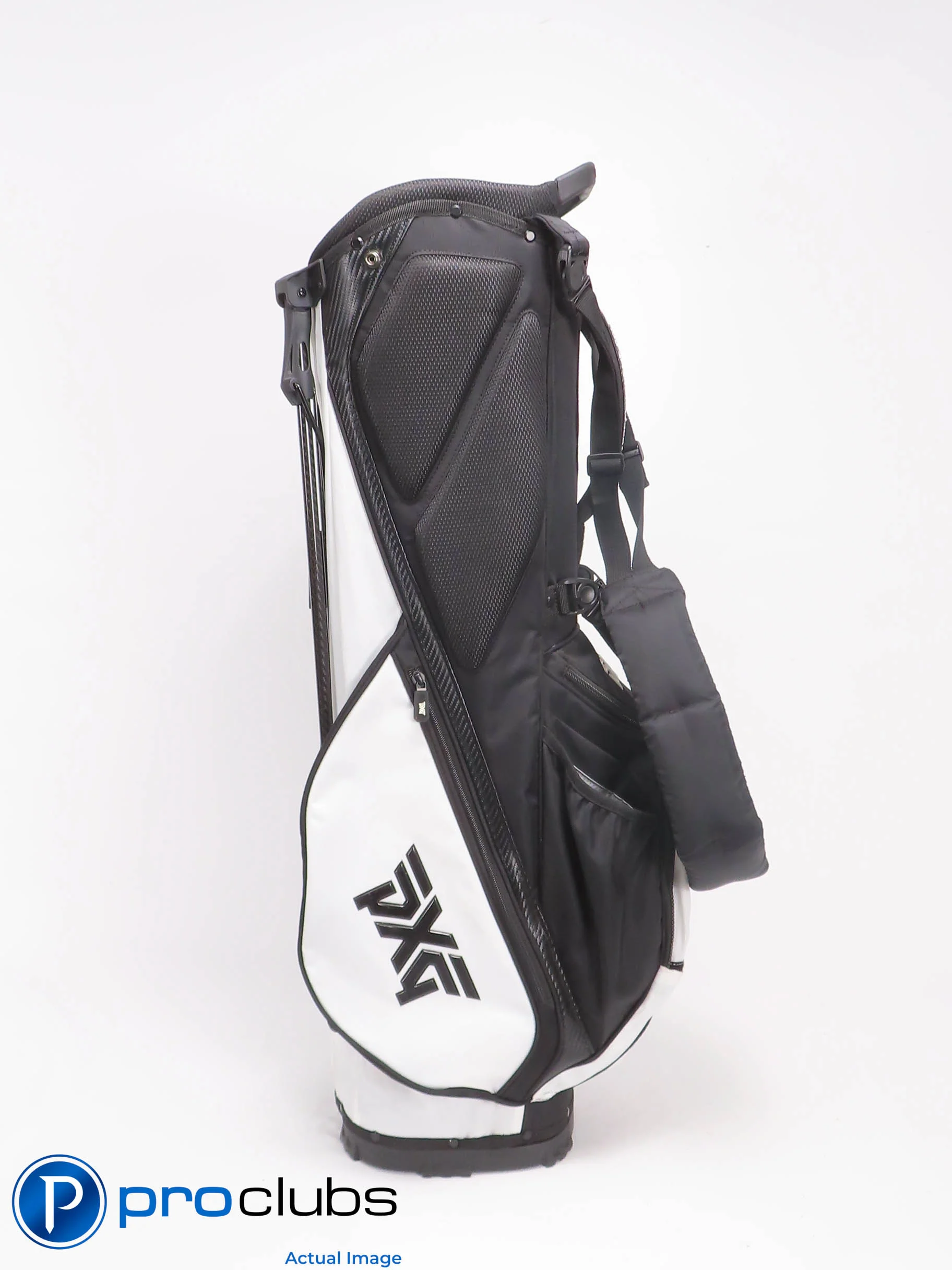 Nice PXG Carry / Stand Bag w/Rainhood - Black/White 502970 - Image 2