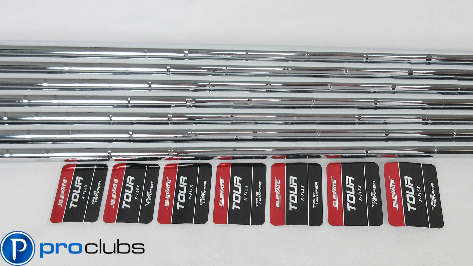 NEW TRUE TEMPER ELEVATE TOUR X-FLEX STEEL IRON SHAFTS 3-PW .355 (No 5 Iron) - Image 4
