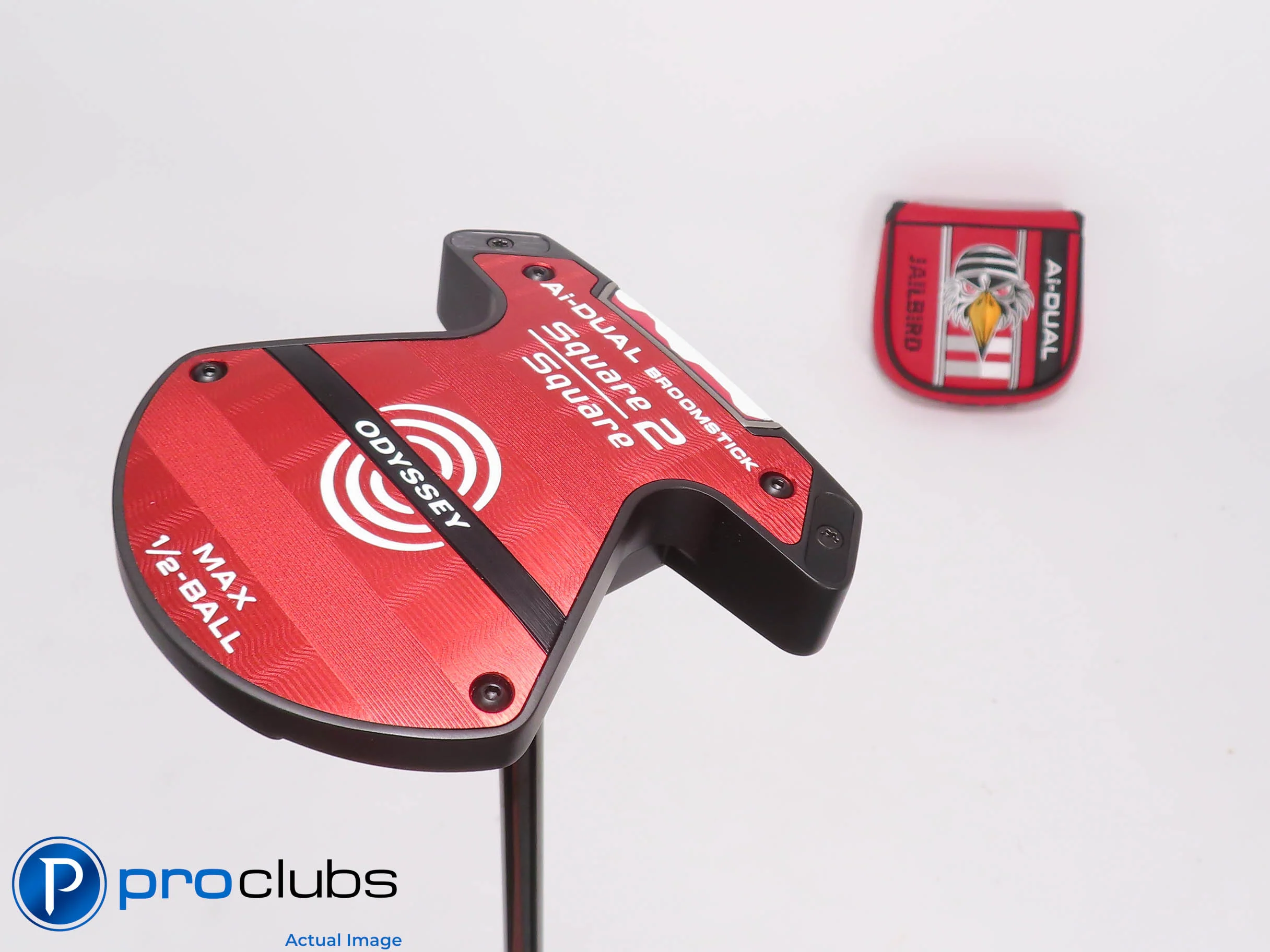 Mint! Odyssey Ai-Dual S2S MAX 1/2 BALL 45" Broomstick Putter w/Cover - 504939