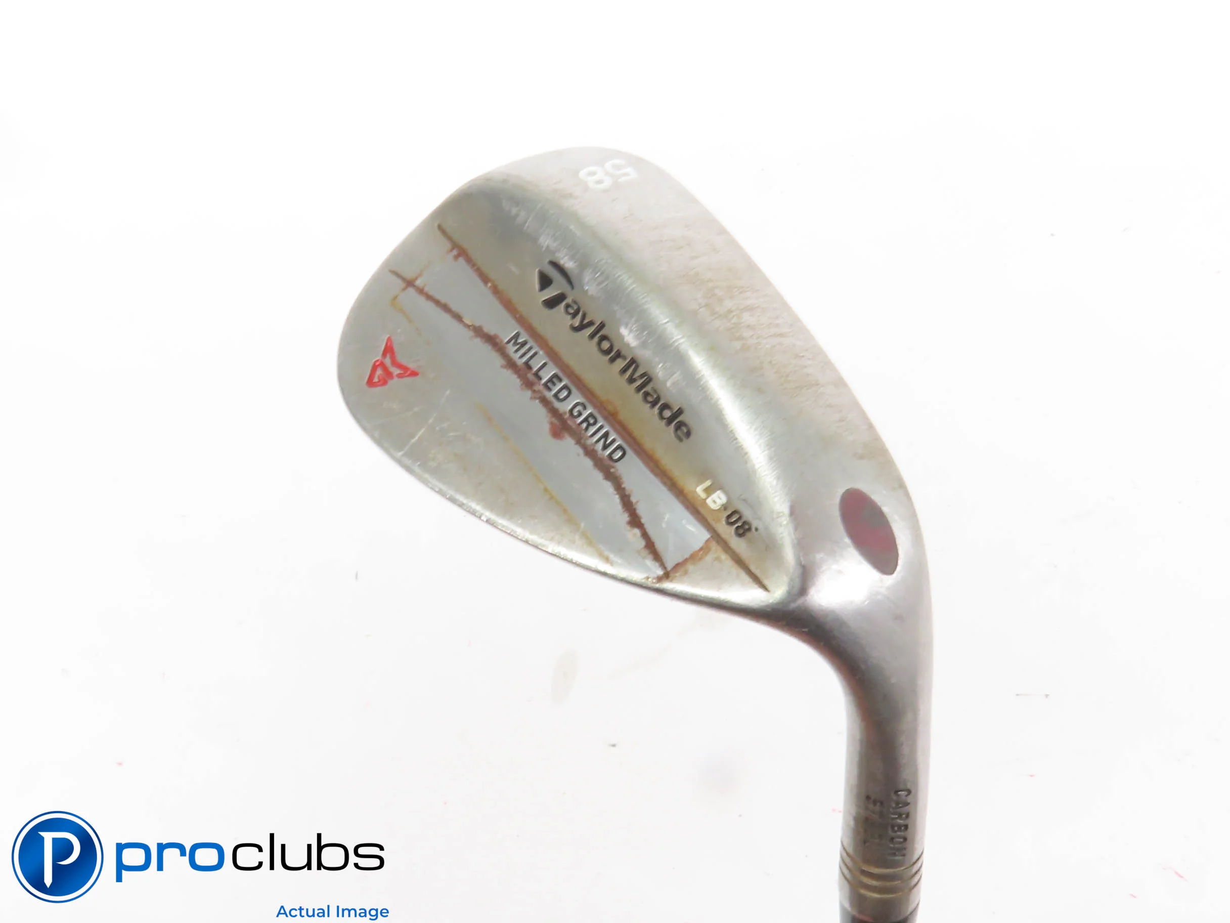 TaylorMade Milled Grind RAW 58*(8*) WEDGE LB-Grind - Stiff Flex Steel 434110