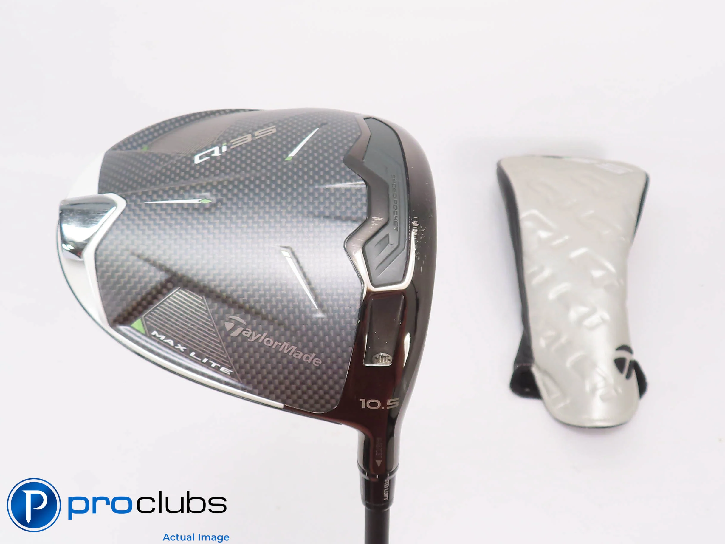 Nice TaylorMade Qi35 MAX Lite 10.5* Driver w/HC - Vanquish 4 Senior Flex 502853