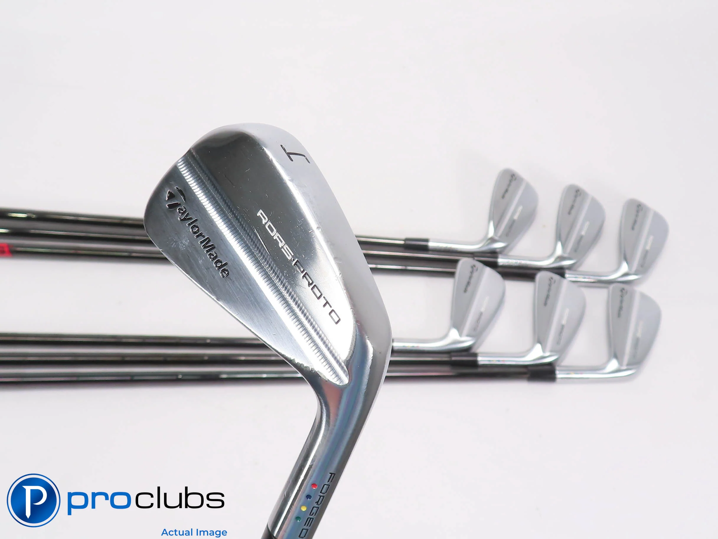 Nice TaylorMade RORS-PROTO Forged 4-PW Iron Set - KBS Tour X-Flex Steel 503303