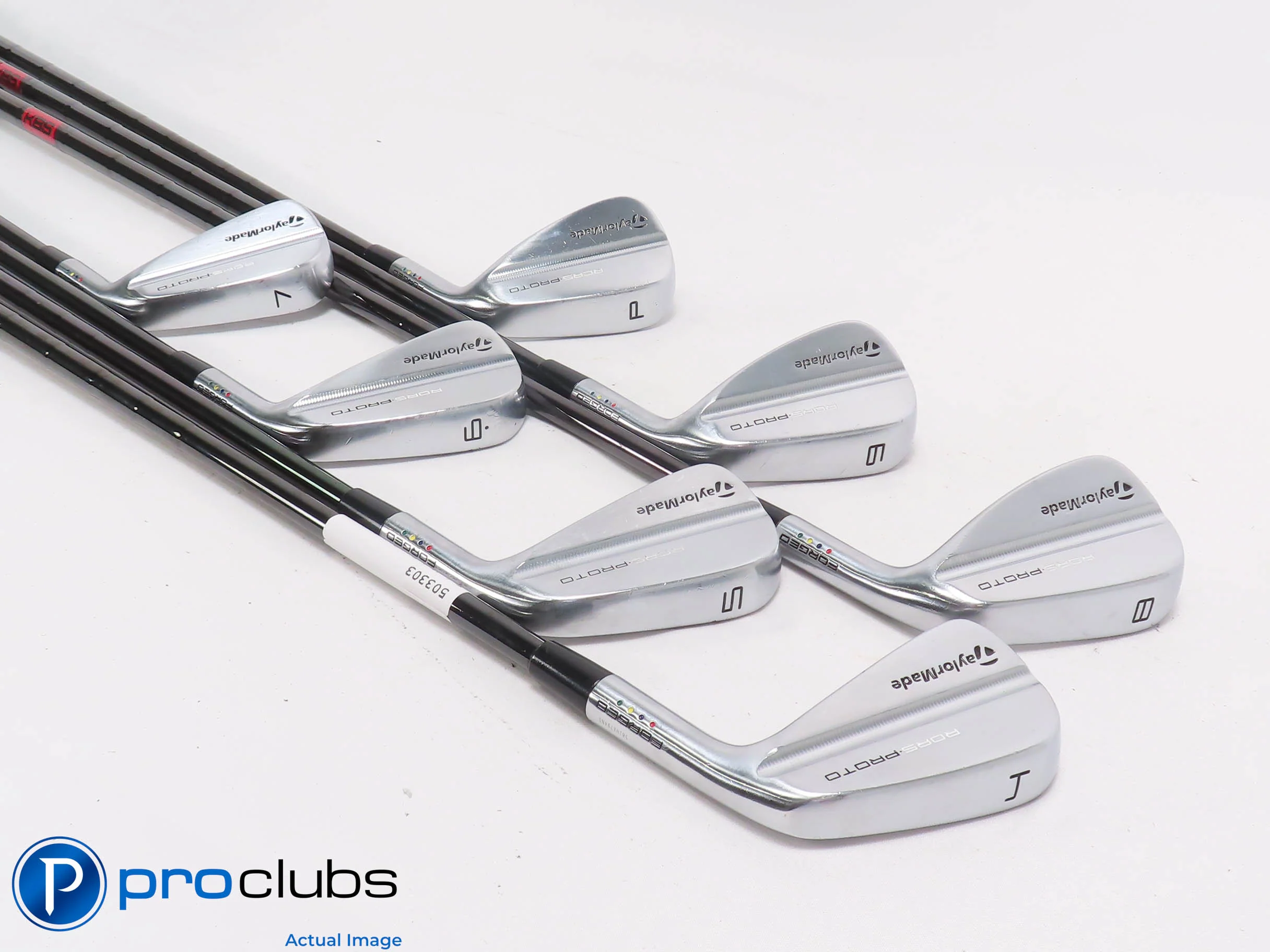 Nice TaylorMade RORS-PROTO Forged 4-PW Iron Set - KBS Tour X-Flex Steel 503303 - Image 2